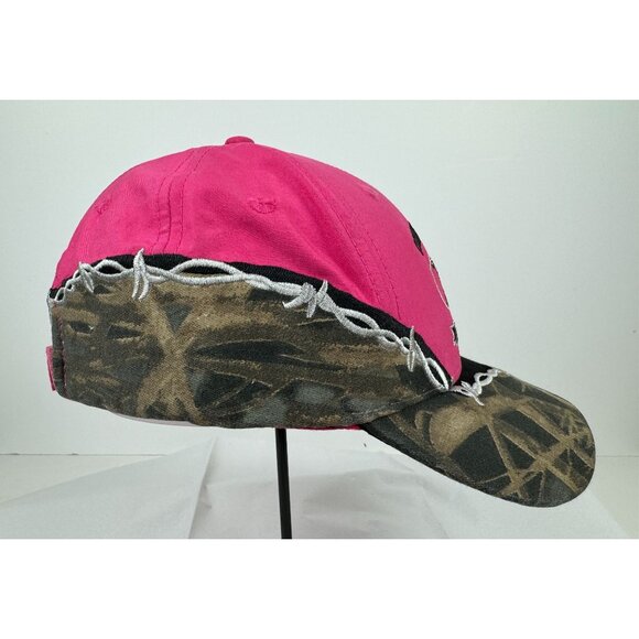 Pro Pheasants Hat Adjustable Cap Pink Camouflage Ring Neck Pheasant South Dakota - Picture 2 of 9